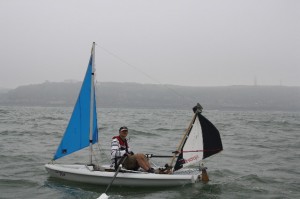 rower arrives in france