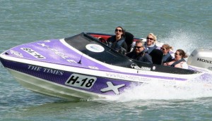 Speed boat ride