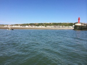 Solar powered Catamaran arriving in France after record breaking channel crossing