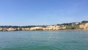 Fairlight Cliffs from the sea