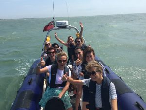 Hen group event boat trip